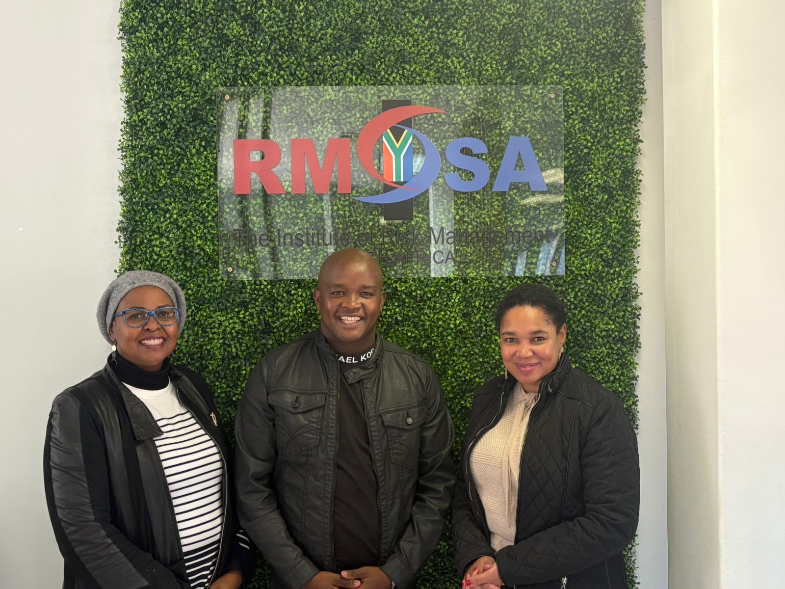 In picture: From left to right “CEO of PSETA Bontle Lerumo, Executive Director of SAAPAM John Molepo and The CEO of IRMSA Yvonne Mothibi”